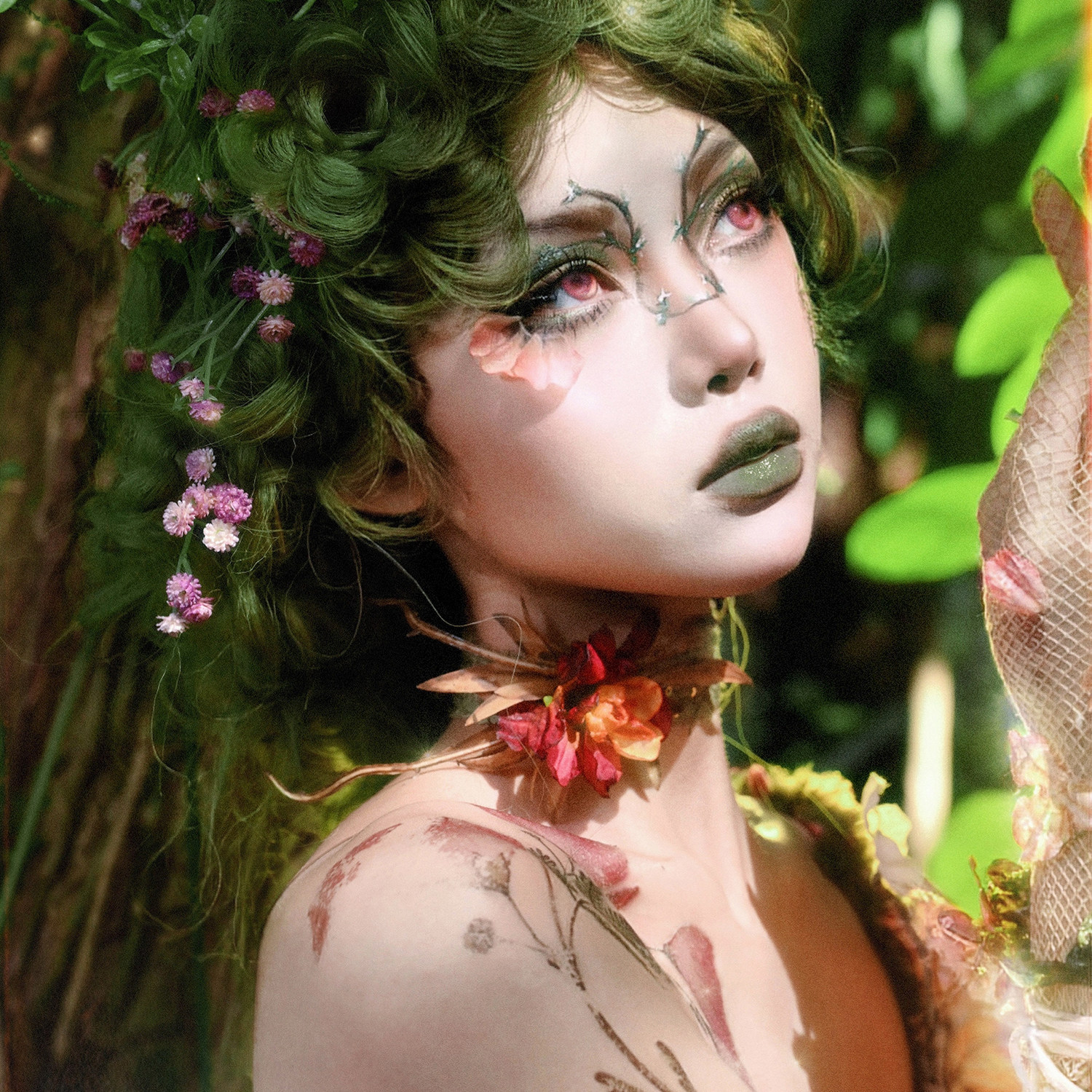 血液供给原创森系花朵项链