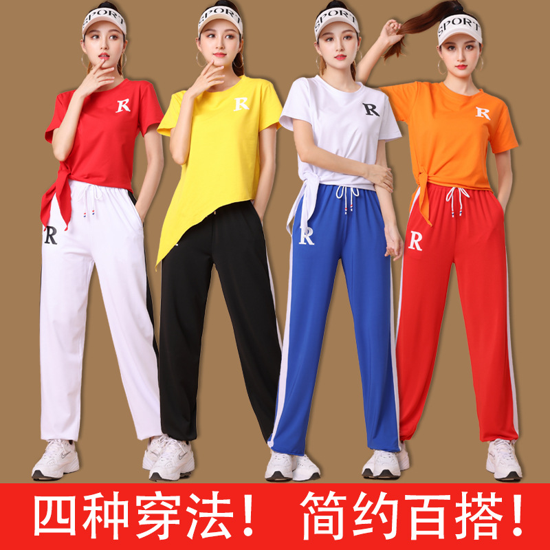 夏季广场舞服装新款短袖运动