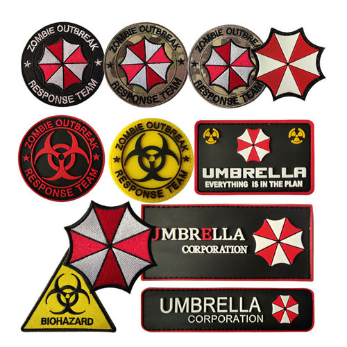 umbrella公司PVC橡胶衣服魔术贴