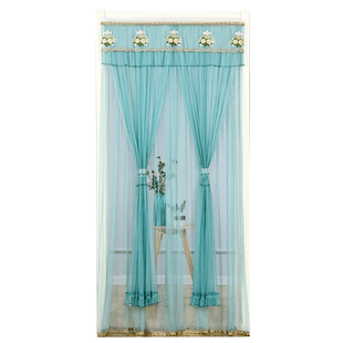 新款夏季防蚊纱帘家用免打孔夏天门帘子防蚊卧室厨房隔断装饰挂帘