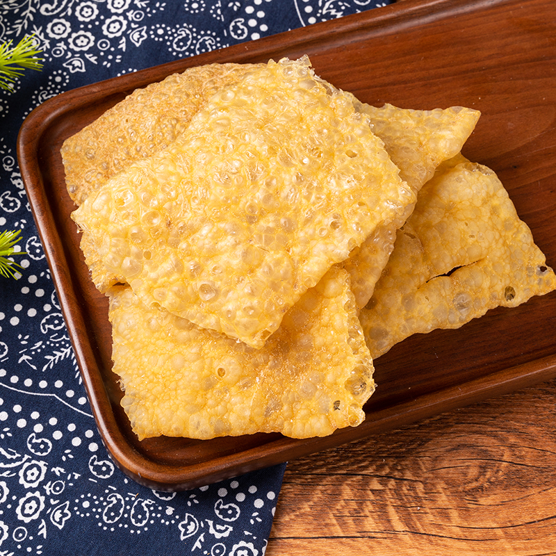 盐炒肉皮猪皮非油炸无油浮皮包装