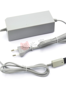 wii电源适配器wii游戏机两圆脚欧规直插充电器100-220V通用变压器