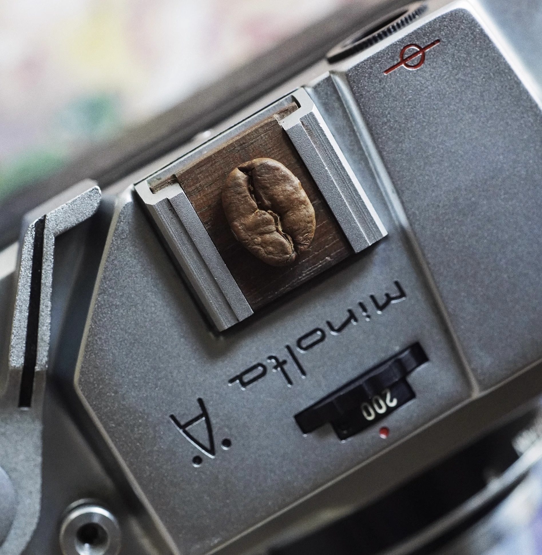 咖啡豆和胡桃木做的富士尼康奥林巴斯松下相机用实木热靴保护