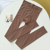 咖啡色九分连裤 袜女士大码 春秋中厚加长加宽打底袜9分不连脚丝袜