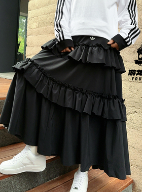 阿迪达斯adidas originals 女款芭蕾蛋糕裙半身休闲长裙 KQ6505