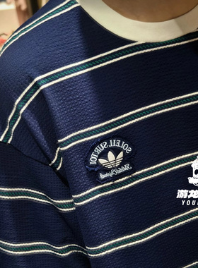 adidas阿迪达斯三叶草男子运动休闲短袖T恤KW8248 KW8247