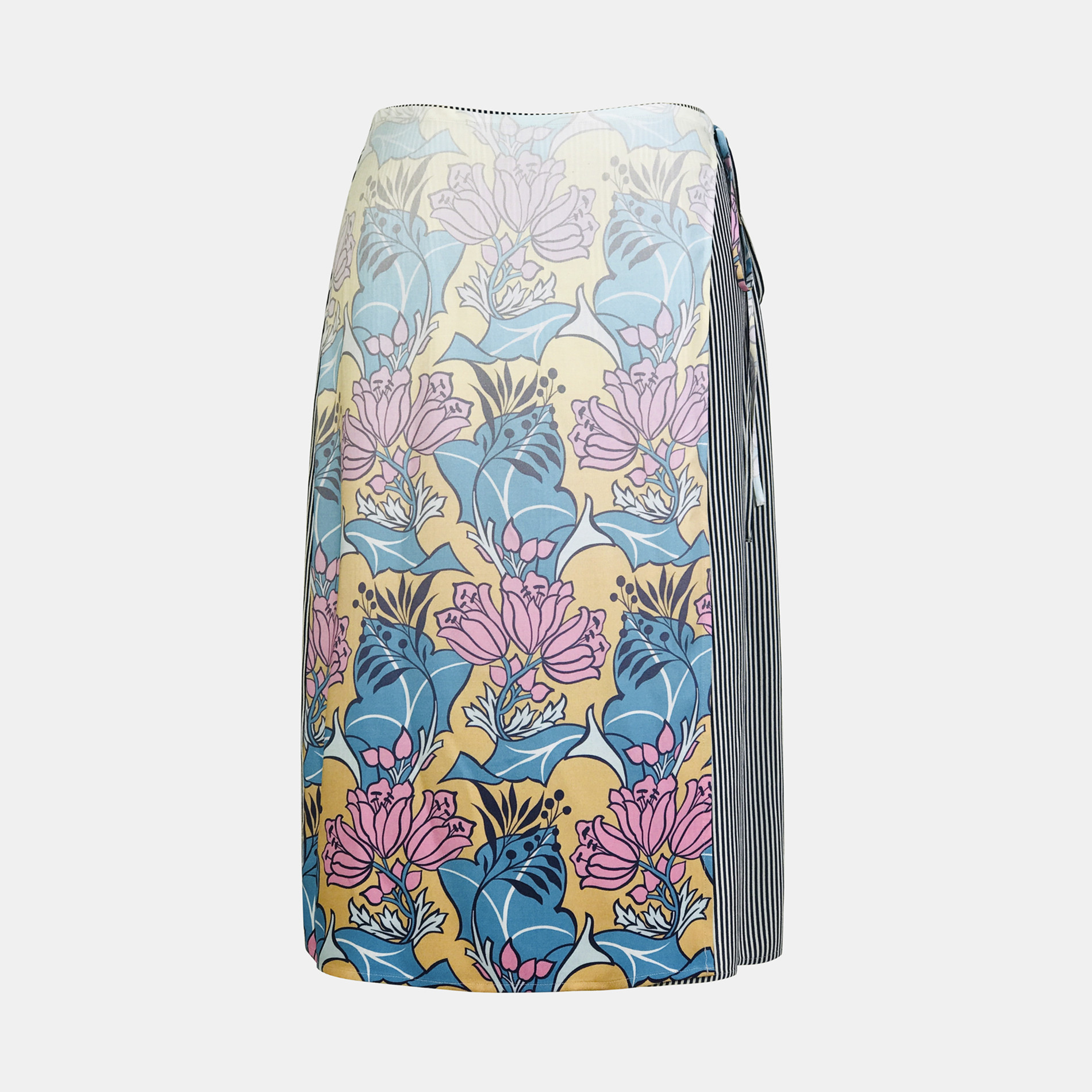 孤品秒杀 舒适人棉斜纹印花系列~女士夏款弹力腰围半身裙休闲腰裙