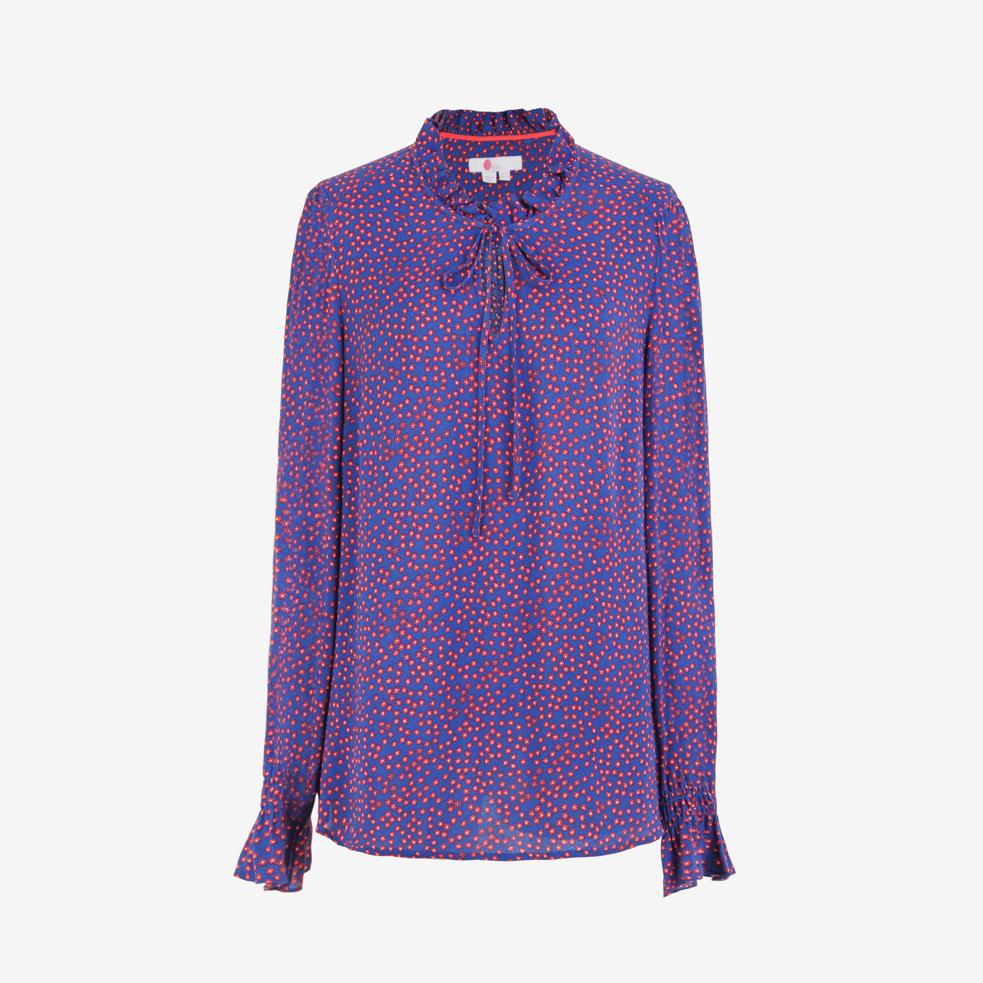 断码rdquo玫瑰清新微喇长袖衬衫