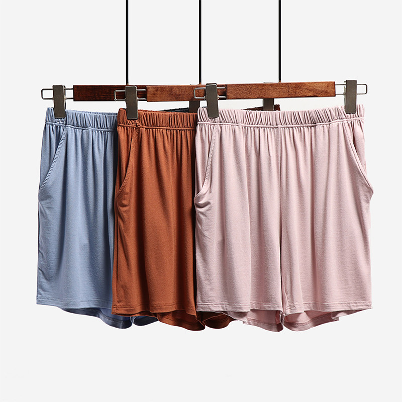 莫代尔家居裤睡裤女夏季居家裤宽松休闲薄款大码瑜伽运动短裤夏装