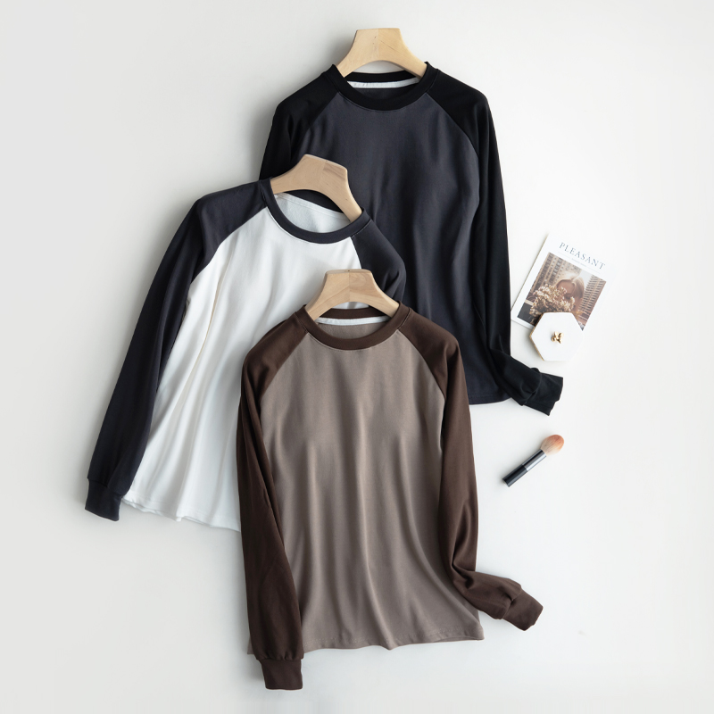 带胸垫插肩睡衣家居服套装可外穿