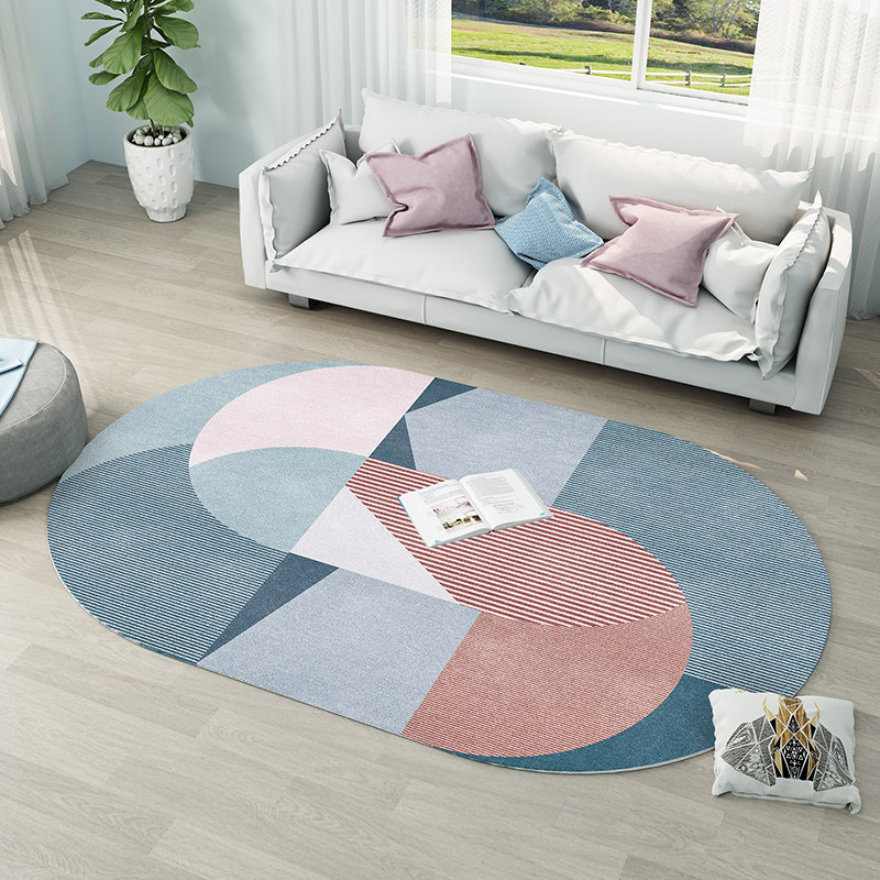 北欧客厅地毯/简约现代轻奢ins风沙发茶几垫卧室床边不规则地毯
