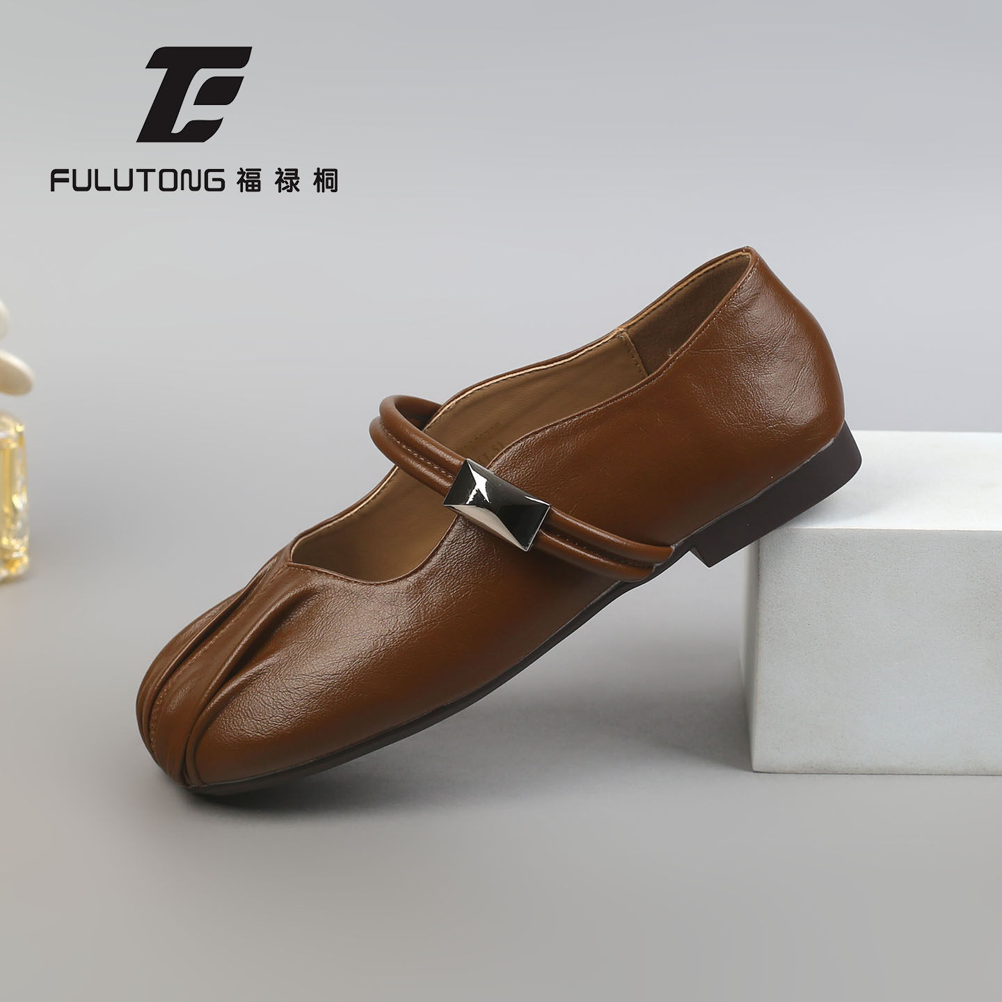 福禄桐浅口玛丽珍鞋女春季新款女鞋复古女士软底舒适棕色平底单鞋,女鞋,玛丽珍鞋,淘宝优惠券,粉丝福利购,淘宝优惠卷