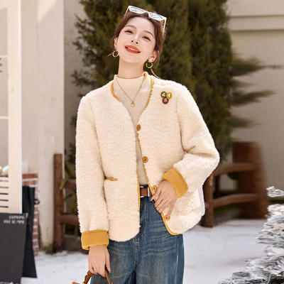 高端流行加厚保暖短款外套