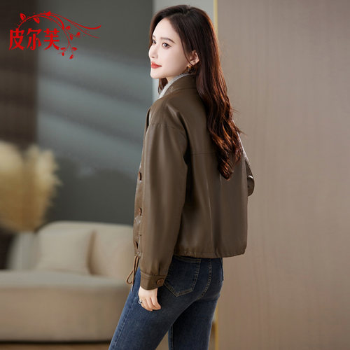 流行时尚加绒加厚爆款pu皮棉衣