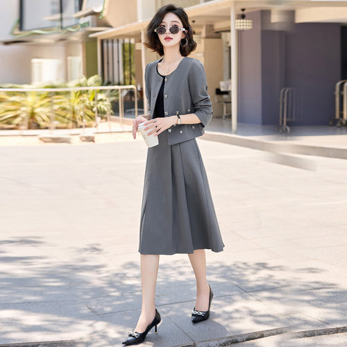 法式连衣裙搭配一整套装女