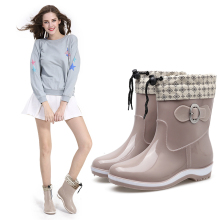 19.9元包邮 信智利 女士加绒中筒雨鞋 36-41码