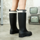 女款 防水防滑长筒胶鞋 高筒时尚 雨鞋 款 外穿水鞋 成人套鞋 不累脚雨靴