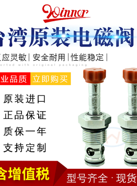 实力经销商台湾WINNE进口液压阀 EP12W2A32N05电磁阀 螺纹插装阀