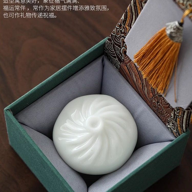 创意小福包子泡茶壶盖碗盖子玉瓷茶宠摆件家用高端盖置陶瓷礼盒装,餐饮具,茶宠摆件,淘宝优惠券,粉丝福利购,淘宝优惠卷