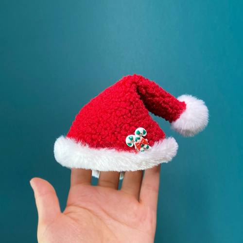 蔚来NOMI圣诞帽圣诞节手工装饰品中控台车载创意头饰摆件