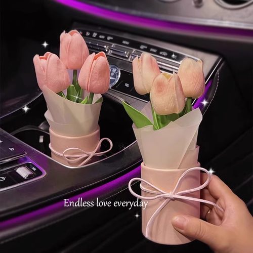 mini斯蒂娅郁金香花束摆件