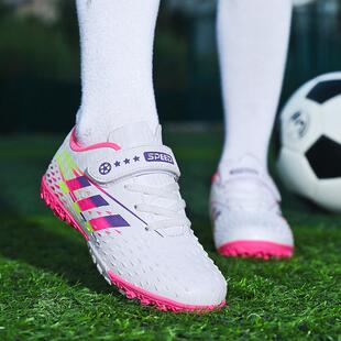 C罗刺客儿童足球鞋男女童小学生魔术贴TF碎钉校园比赛训练运动鞋