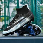 C罗刺客17青少年足球鞋 男童小学生AG长钉TF碎钉成人儿童训练球鞋