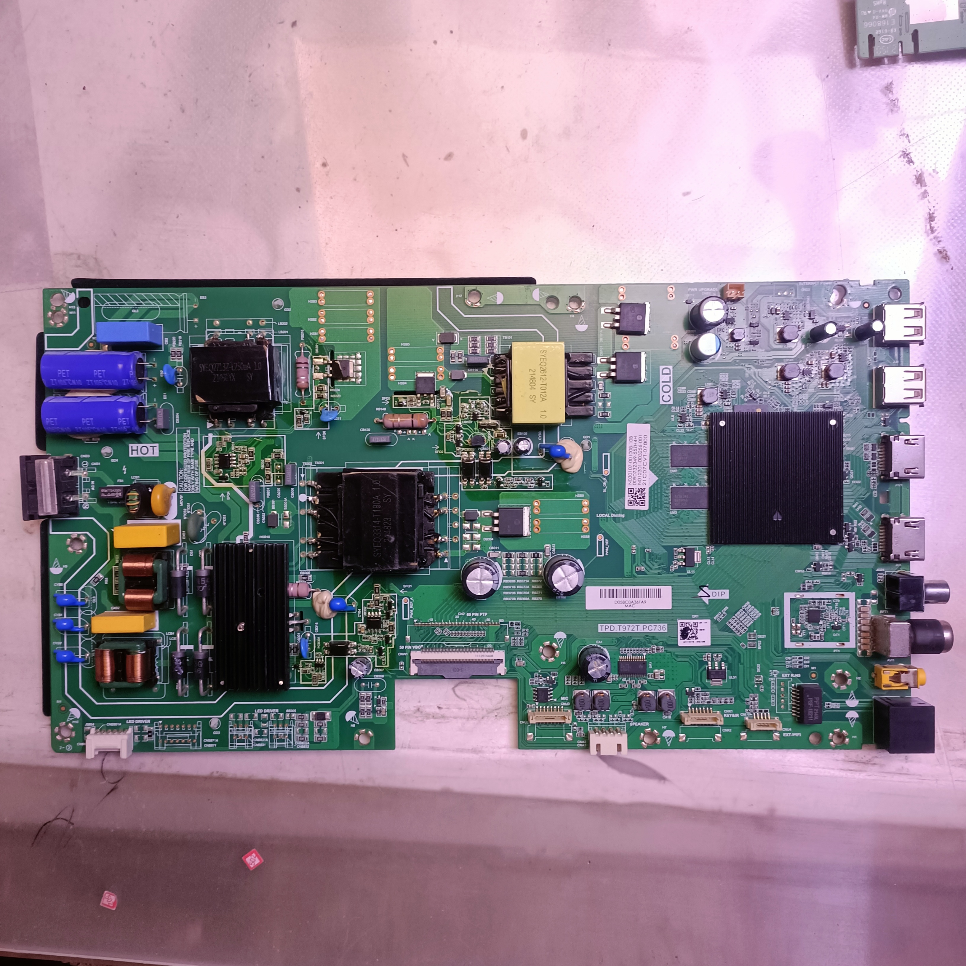 海尔LU55C61 PRO 55U2板TPD.T972T.PC736屏 RDL550WY LG0-L00.P00