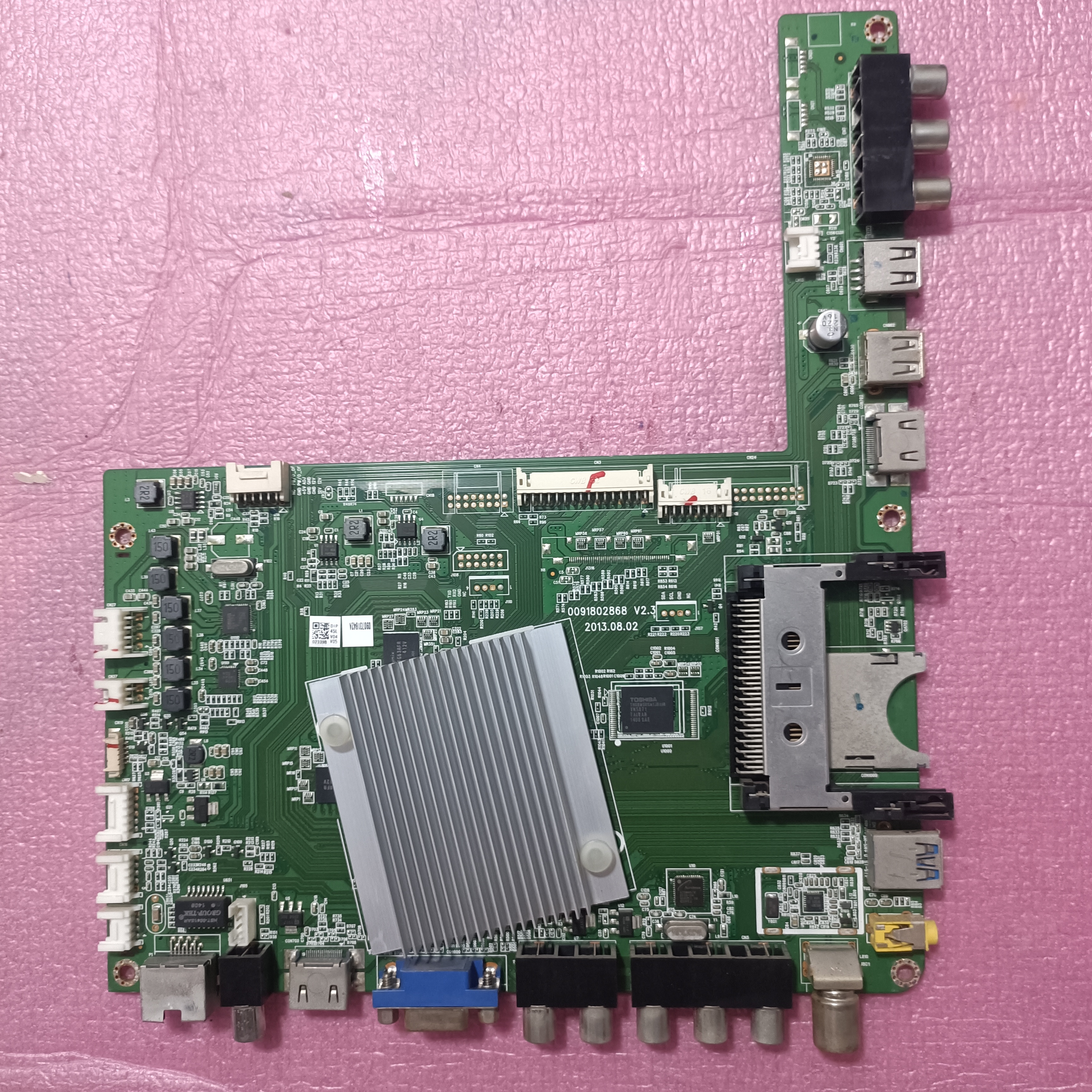 原装海尔LU55H7300液晶电视主板0091802868 V2.3屏HV550QU2-305