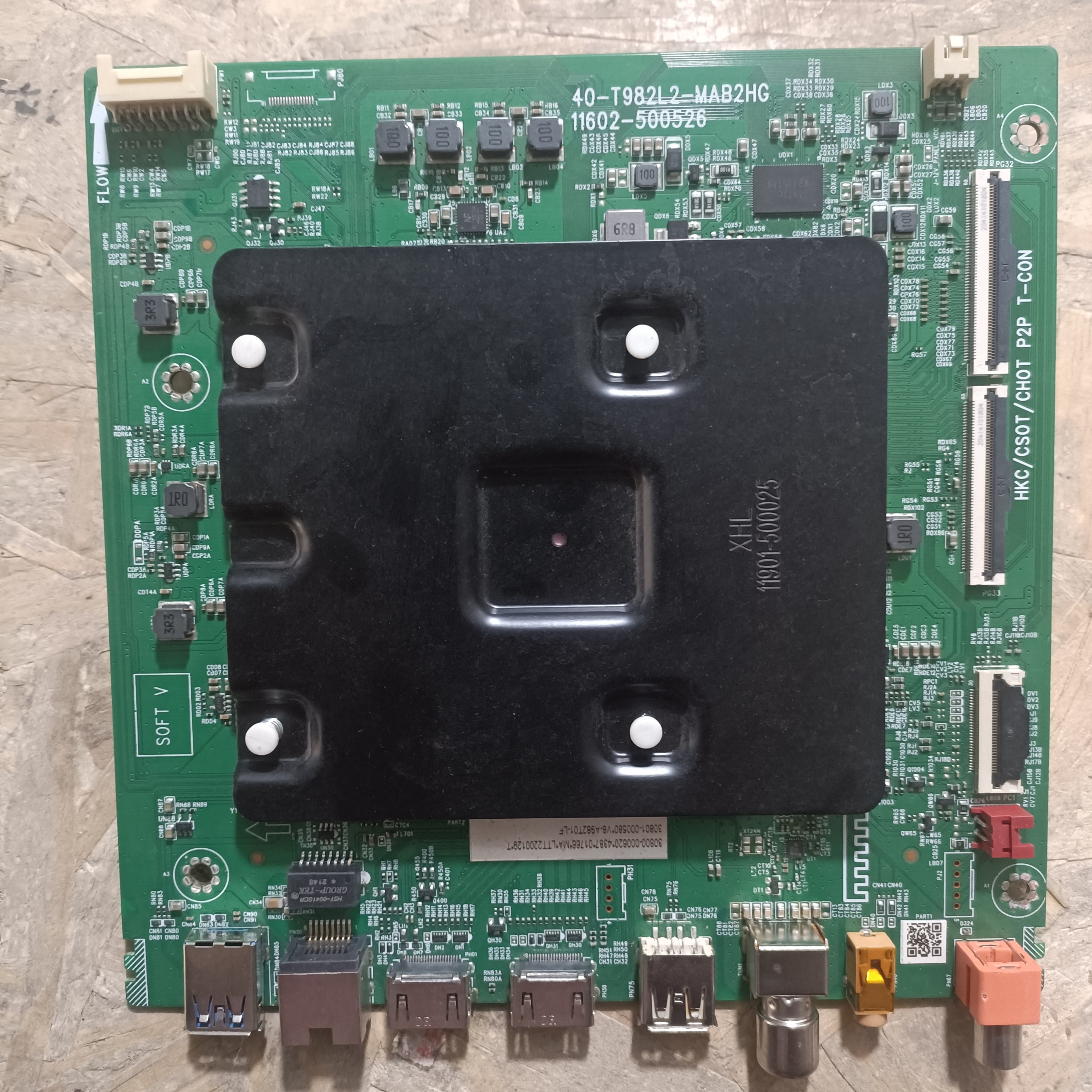 原装 TCL 75V6EA主板40-T982L2-MAB2HG屏LVU750NDEL CS9W09  V4