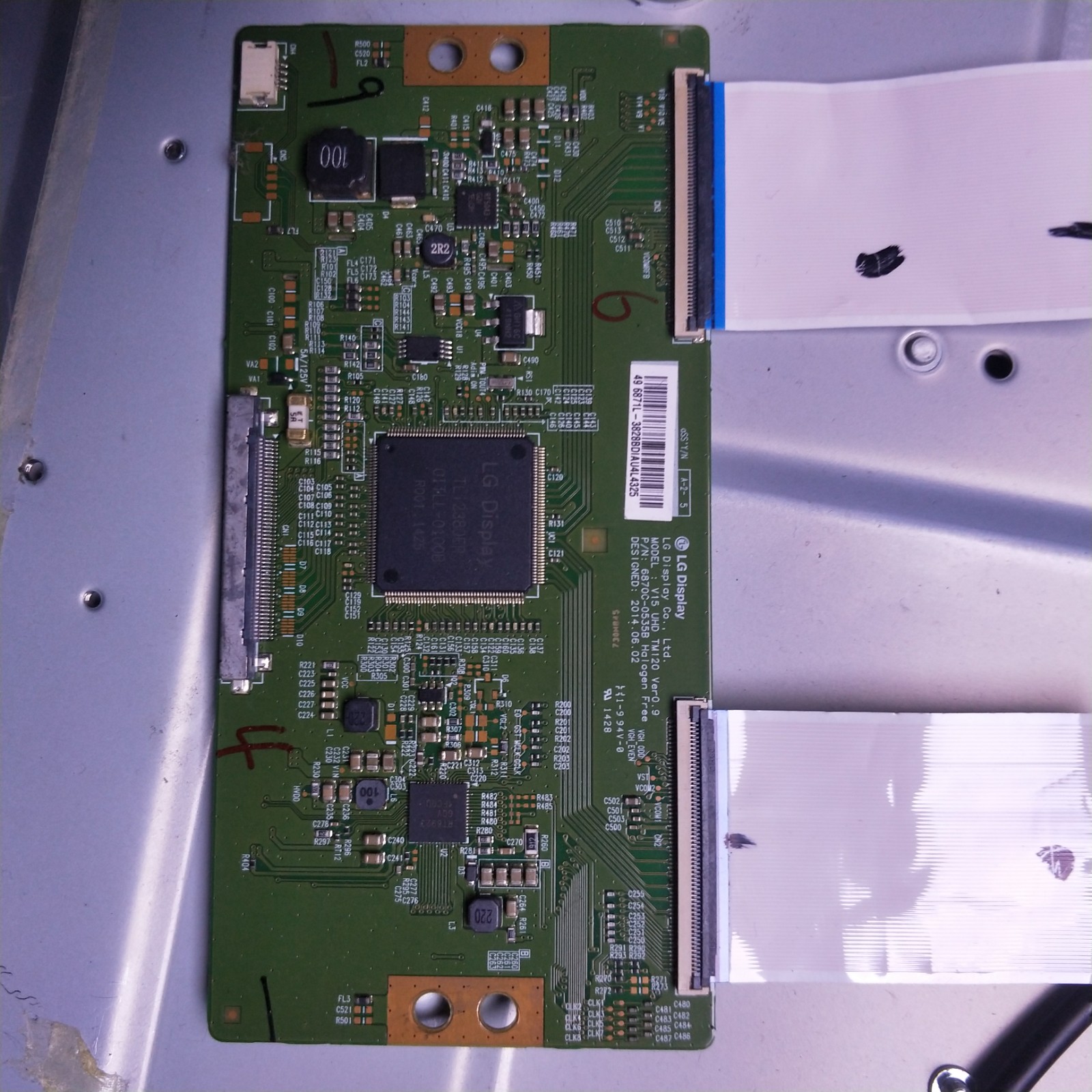 送排线！拆机创维55E6200 55V6逻辑板6870C-0535B  现货