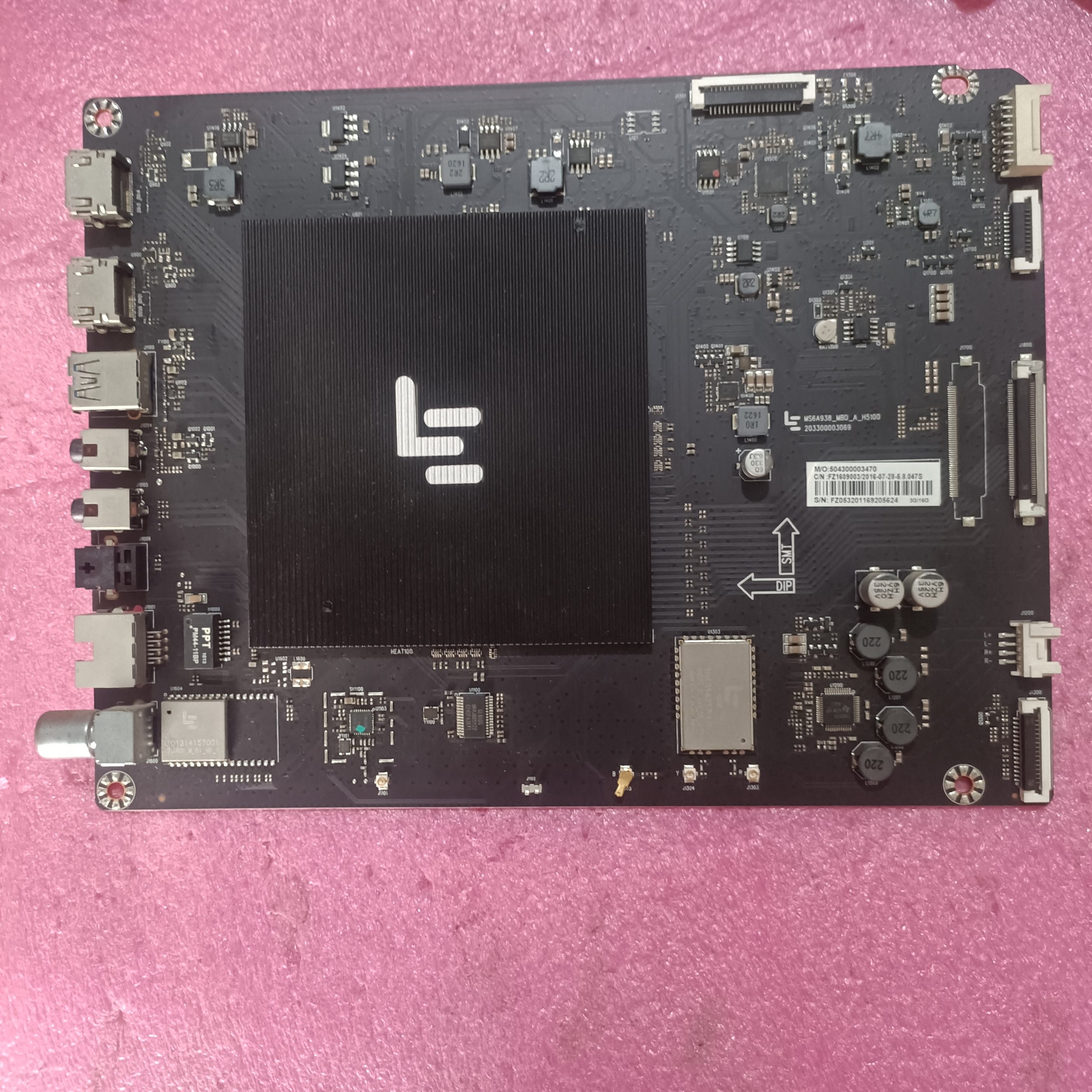 乐视原L43/40/504FCNN/L504UCNN主板MS6A938-MBD-A-H5100/5000/52