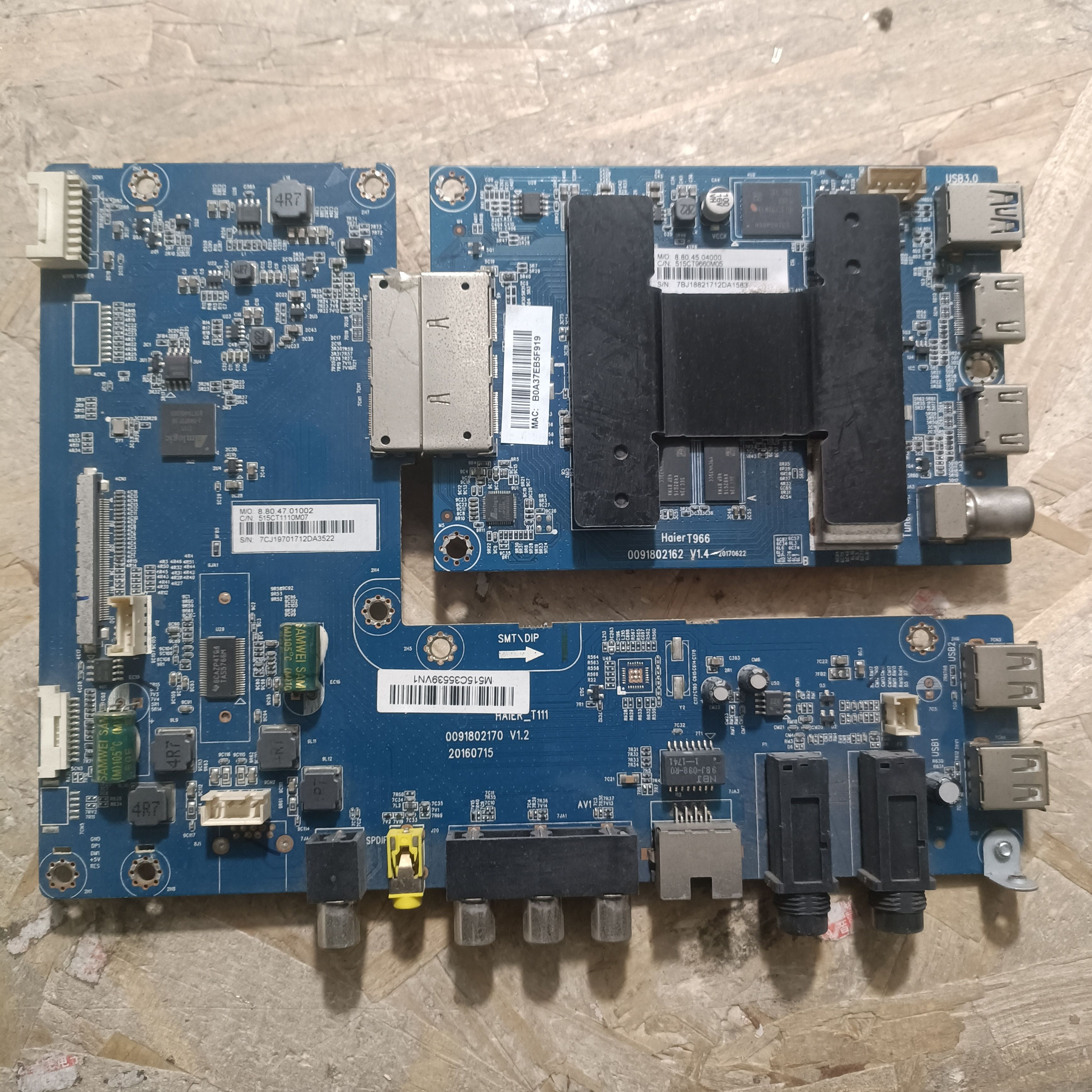 原装海尔LS50AL88A72主板0091802170 0091802162 配屏V500DJ6-QE1