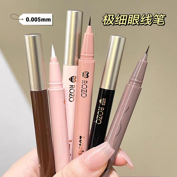 rozo眼线笔卧蚕阴影笔极细粉色