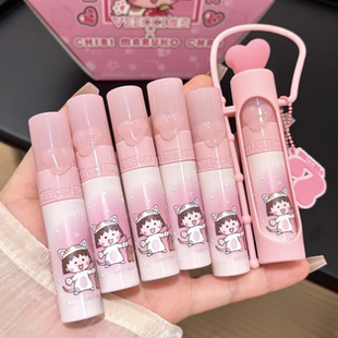 唯资樱桃小丸子水唇釉水光镜面唇蜜 玻璃唇嘟嘟唇滋润显白草莓g02