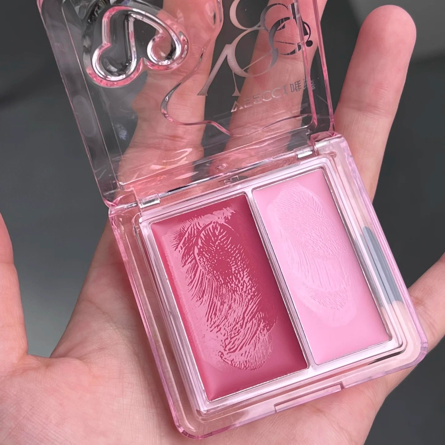 水光+哑光双色腮红膏唯资膨胀色