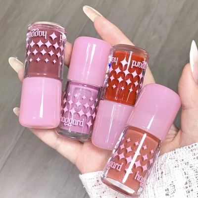 haggard小胖墩护唇蜜 水光镜面唇釉裸色系欧美亚裔玻璃唇黑烬怪兽