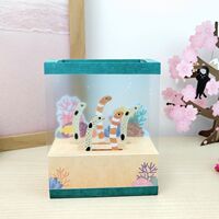 Japanese-style creative birthday blessing 3D card, graduation thank-you gift for Gu Mei, summer decorative fish tank 3D card thumbnail 4