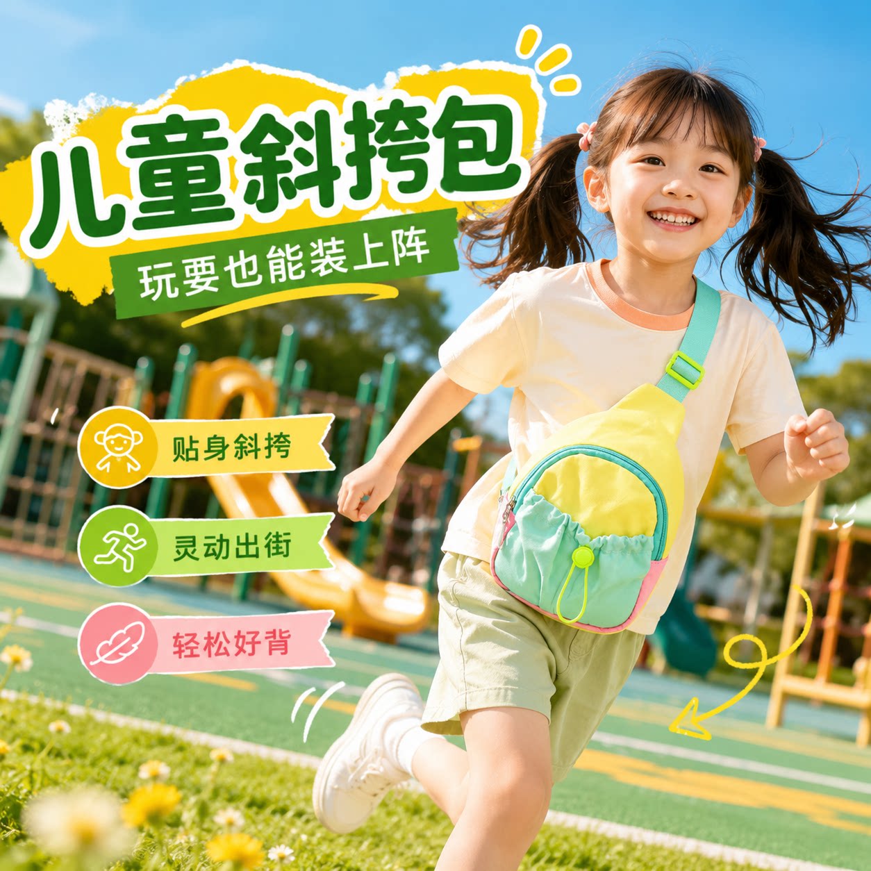 幼儿园儿童时尚新款斜挎收纳包