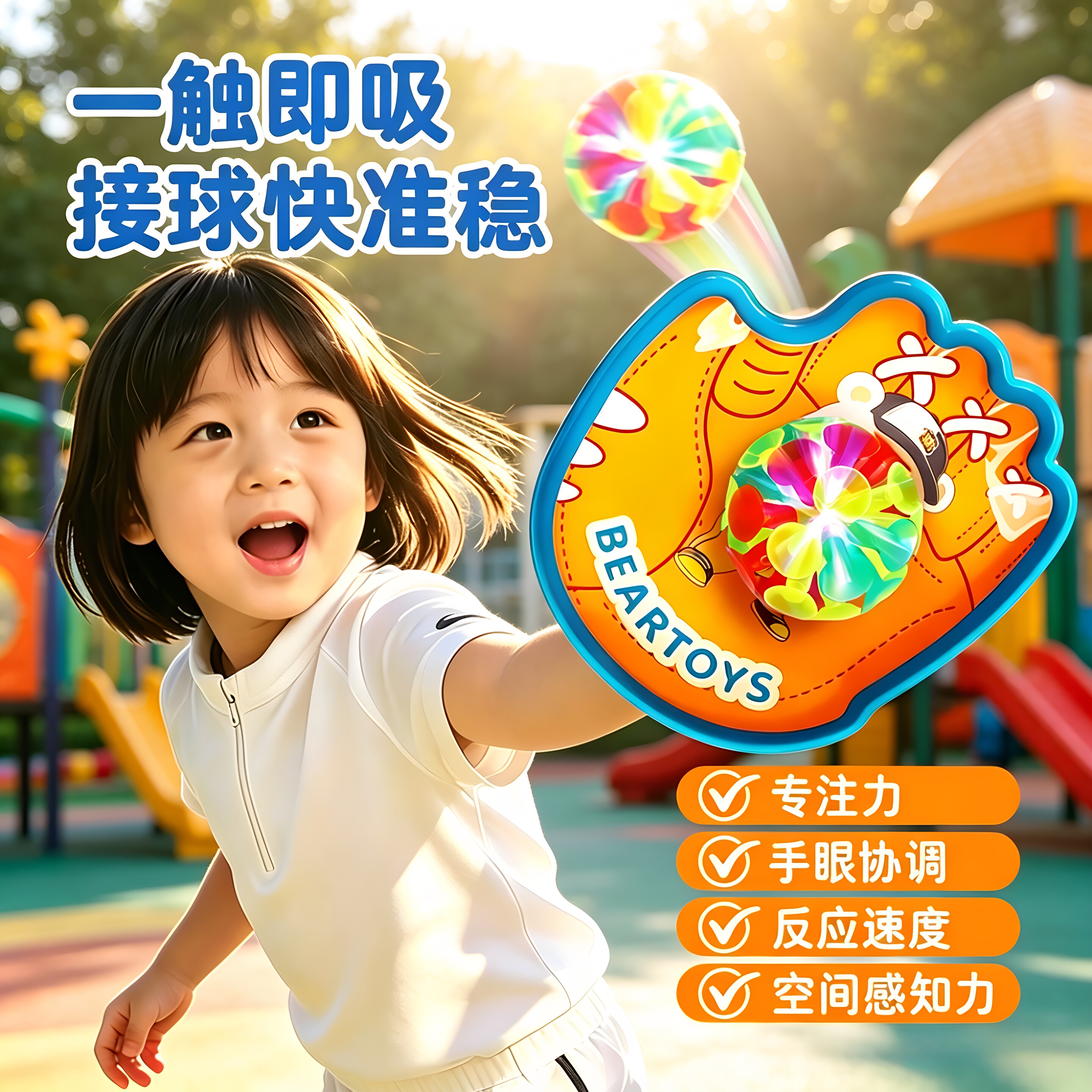 儿童玩具粘靶球吸盘粘粘球