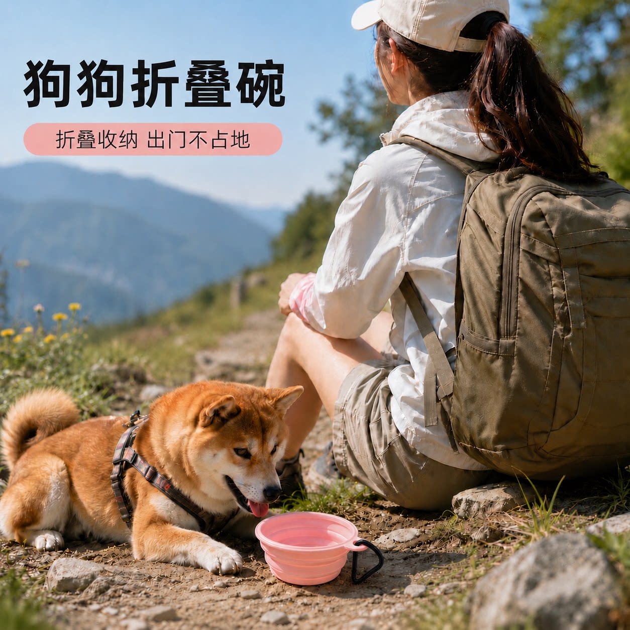 猫狗外出便携折叠碗食盆