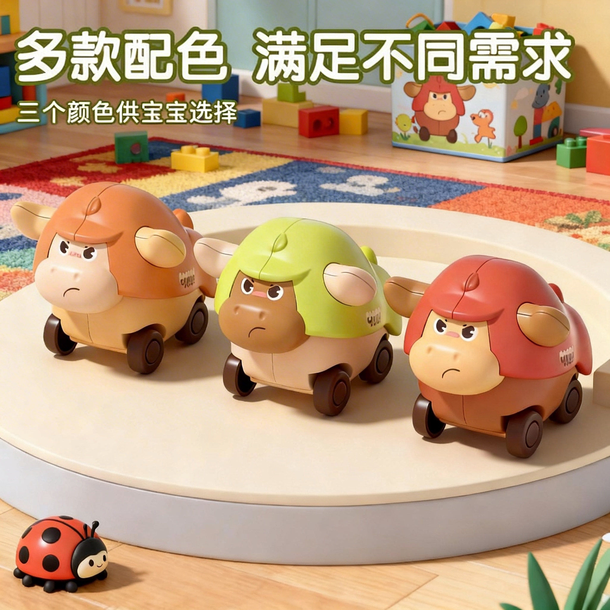 网红惯性四驱越野车儿童男孩模型车摆地摊特技玩具车耐摔汽车礼品