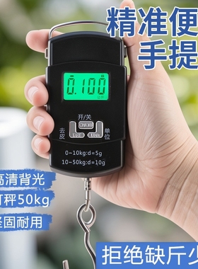 手提电子秤高精度精准电子称手提秤弹簧秤家用便携式小型称重器钩