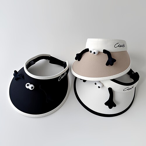 儿童防晒帽男女童空顶帽夏季宝宝