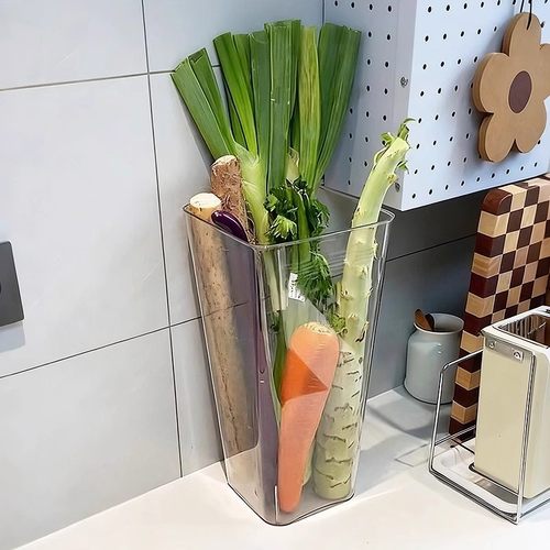 大葱收纳神器大容量多功能厨房葱姜蒜食材收纳盒山药收纳桶整理筒