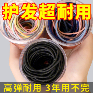 简约头绳女韩版细发圈扎头发不勒发无扎痕橡皮筋气质少女头饰发绳