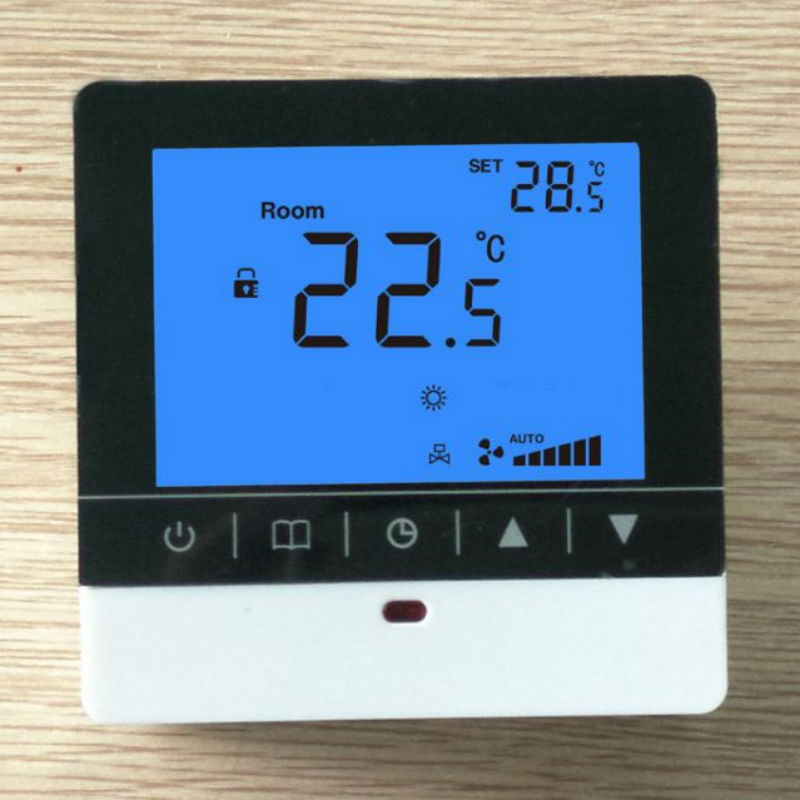 热销中央空调地暖水暖开关一体两用触摸屏风机盘管温控器数显智能