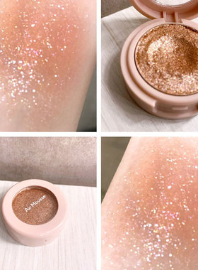 伊蒂之屋单色珠光眼影BR404桃茶樱花慕斯眼影BR401哑光眼影膏卧蚕