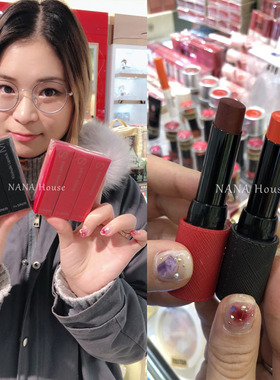 清仓韩国the saem得鲜口红唇膏半雾面哑光红管黑管cr01西柚色包邮