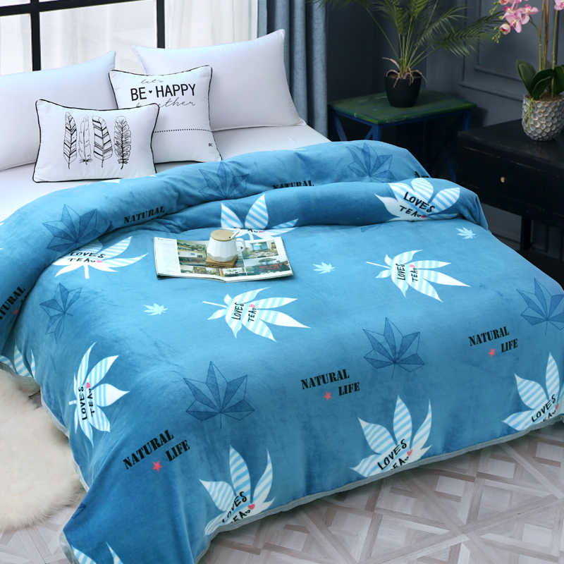 冬季法兰绒床单沙发绒毯盖毯毛毯